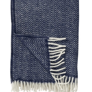 Klippanplaids - Chevron Dark Denim