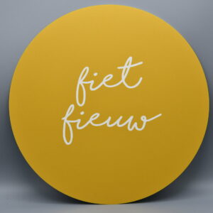 Muurcirkel - Fiet Fiew - Geel