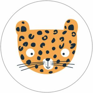 Muurcirkel - Leopard - Geel
