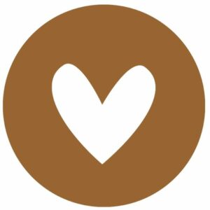 Muurcirkel - Hart - Brown