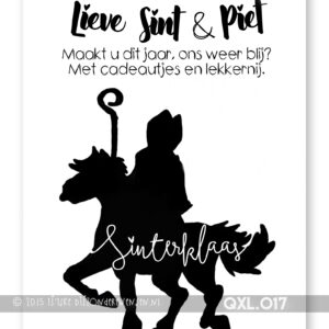 Tuinposter - Sint & Piet