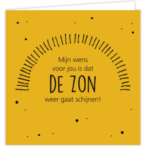 Wenskaart - De Zon