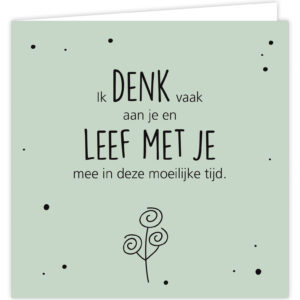Wenskaart - Ik denk aan je