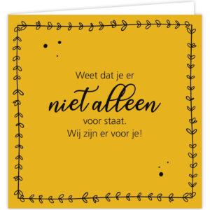Wenskaart - Niet alleen