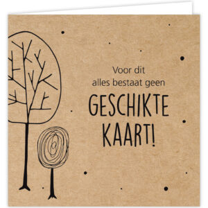 Wenskaart - Voor dit alles bestaat geen geschikte kaart