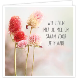 Wenskaart - Staan voor je klaar