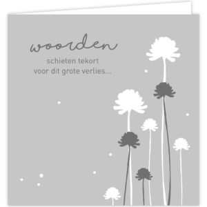 Wenskaart - Woorden schieten te kort