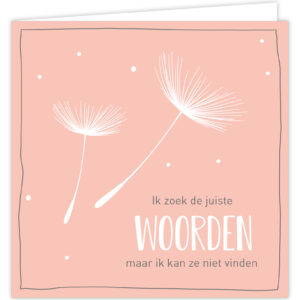 Wenskaart - Woorden