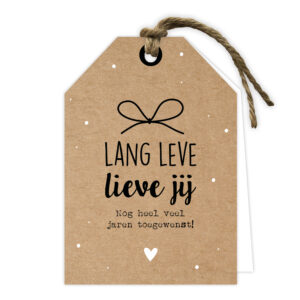 Wenskaart - Lang leve lieve jij