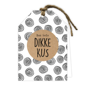 Wenskaart - Dikke kus