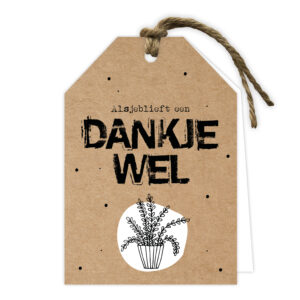 Wenskaart - Dank je wel