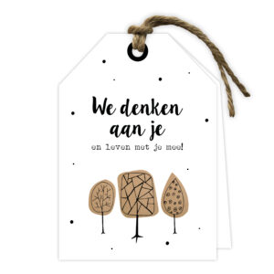 Wenskaart - We denken aan je