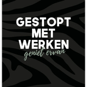 Wild - Gestopt met werken