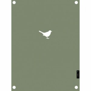 Tuinposter - Vogeltje - Olijfgroen