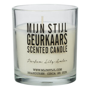 Geurkaars in glas - Lily Amber