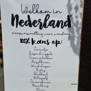 Tuinposter - Welkom in Nederland