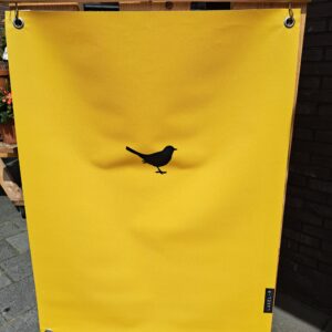 Tuinposter - Vogeltje - Geel