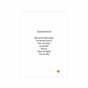 Poster - Stralende hemel