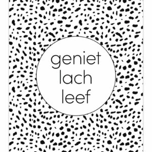 Poster Geniet Lach Leef