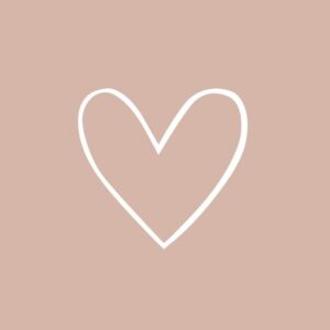 Forextegeltje -  Hartje - Oud rose