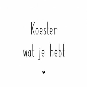 Forextegeltje -  Koester wat je hebt