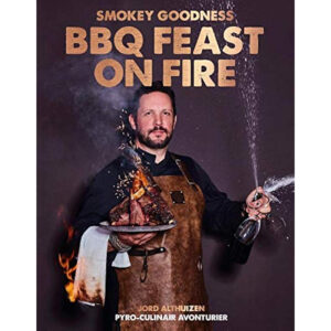 Smokey goodness BBQ Feast on fire