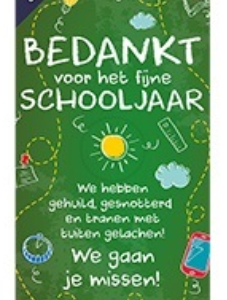 Tissuebox - Bedankt voor het schoojaar