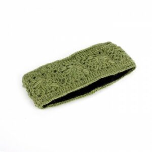 Haarband - Granny Square - Mosgroen