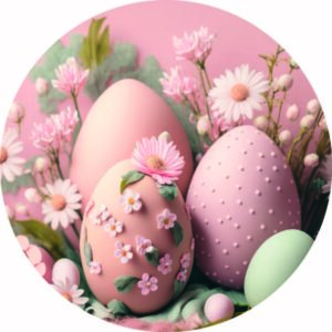 Muurcirkel - Eggs&Flowers