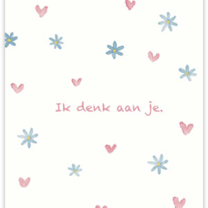 Postkaart - Ik denk aan je