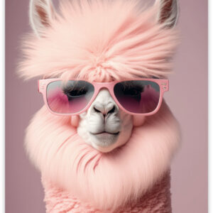 Postkaart - Llama - Lama