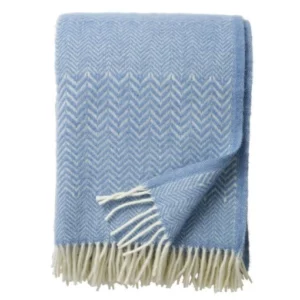 Klippanplaids - Zigzag - Infinity blue