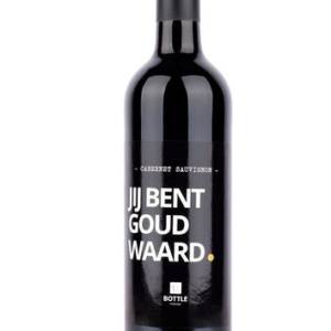 Wijngift - Jij bent goud waard - Rood