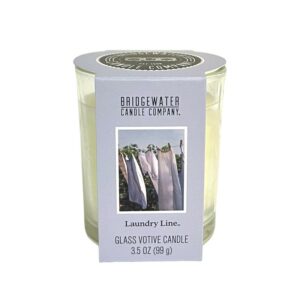 Glas Votief Kaars - Laundry Line