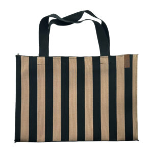 Shopper Lara - Zwart/Beige gestreept