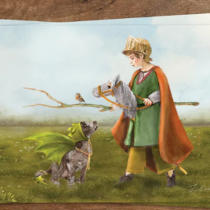 Postkaart - My Dragon & I