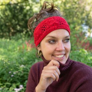 Haarband - Granny Square - Rood