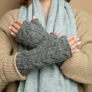 Handwarmers - Cable - Grijs