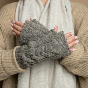 Handwarmers - Cable - Taupe