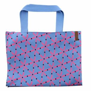 Shopper Lara - Blauw Bloem