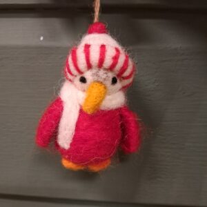 Hangertje met Pinguïn - Rood