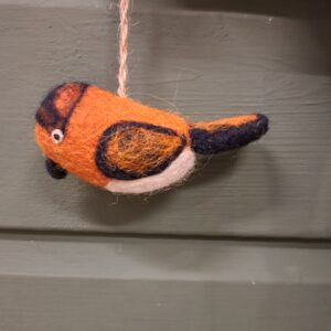 Hangertje met vogeltje - Oranje