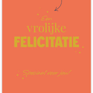 Postkaart - Een vrolijke felicitatie