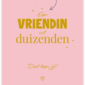 Postkaart - Een vriendin uit duizenden