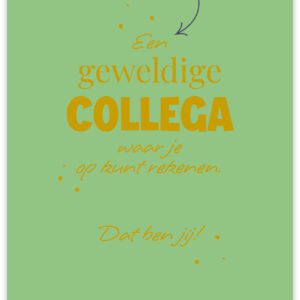 Postkaart - Collega