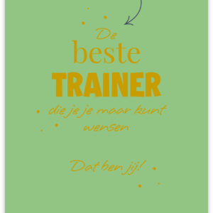 Postkaart - Trainer