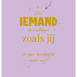 Postkaart - Iemand