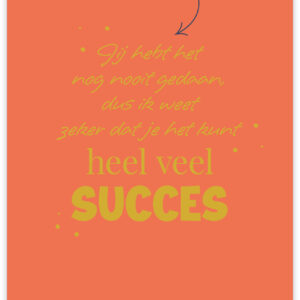 Postkaart - Succes