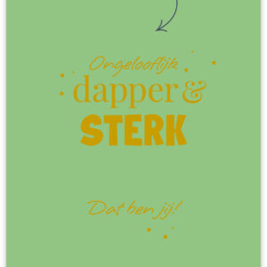 Postkaart - Dapper & Sterk