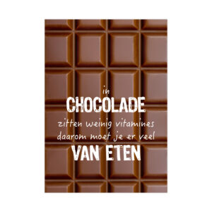 Poster - Chocolade